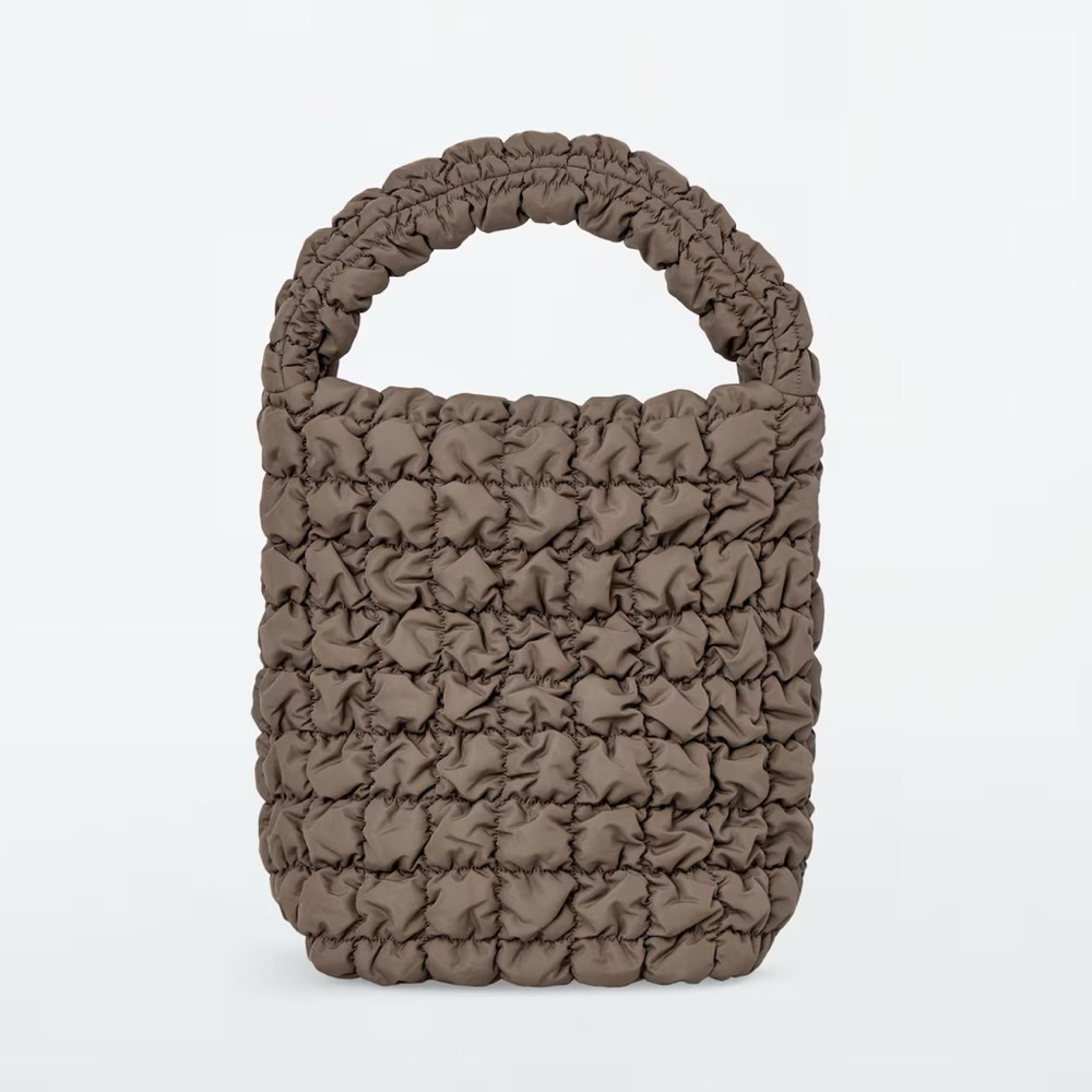 NWOT COS mini quilted bag (taupe)